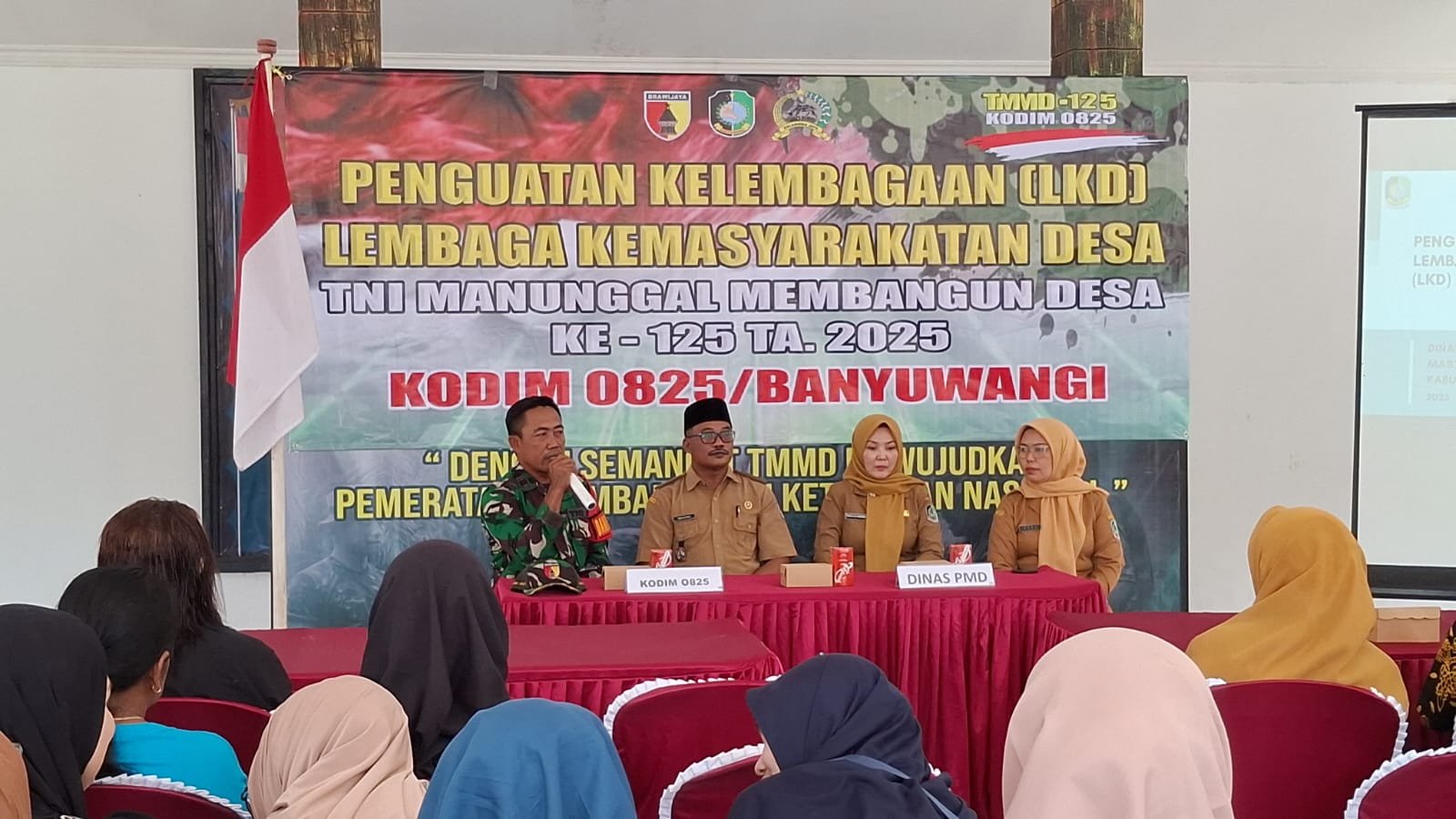 Penyuluhan Penguatan Kelembagaan Desa, TMMD ke-125 Dorong Partisipasi Aktif Masyarakat